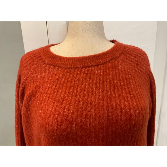 NWT Vero Moda Burnt Orange Leroya Crew Neck Pullover Sweater  Size XL - Picture 9 of 15